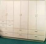 bleached oak  storage cabinet